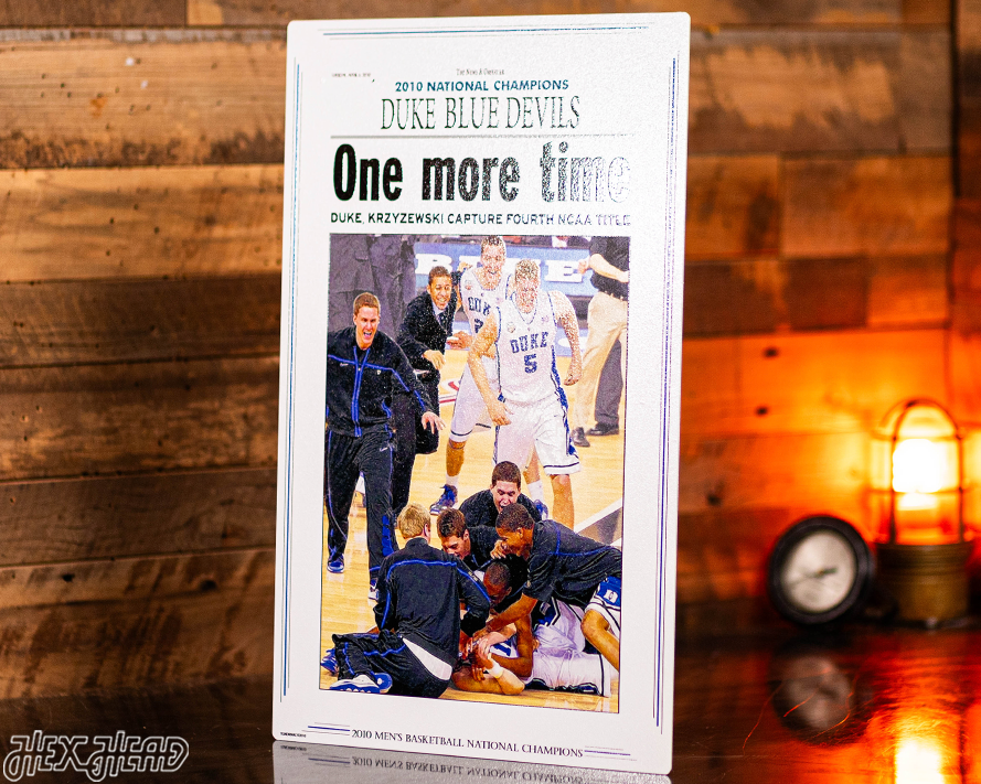 News & Observer Duke Blue Devils 2010 National Basketball Champions Front Page - April 6, 2010