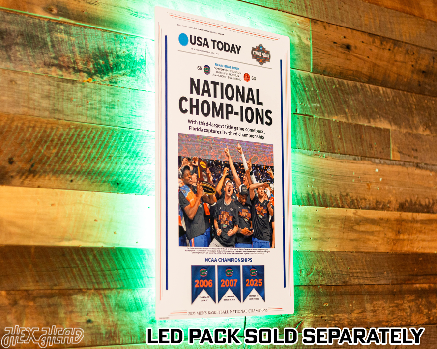 USA Today Florida Gators 2025 National Basketball Champions Front Page - April 8, 2025