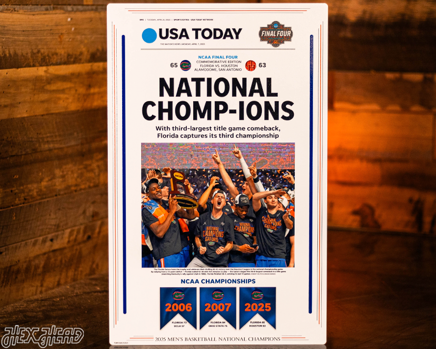 USA Today Florida Gators 2025 National Basketball Champions Front Page - April 8, 2025