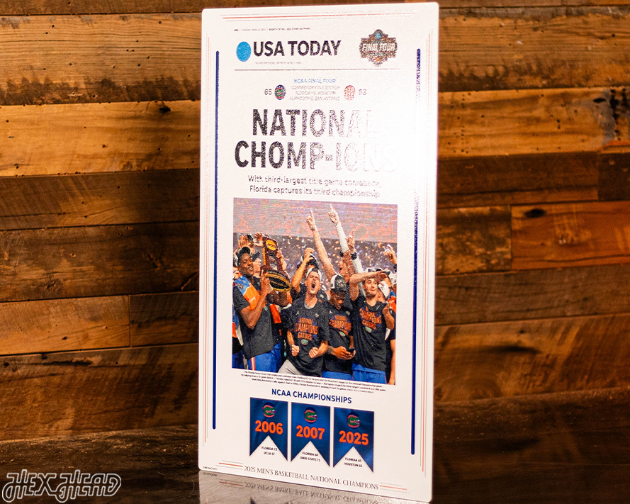 USA Today Florida Gators 2025 National Basketball Champions Front Page - April 8, 2025