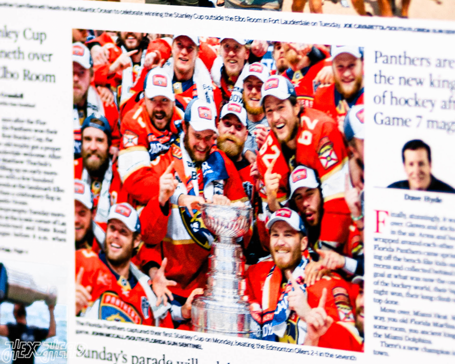 Sun Sentinel Florida Panthers 2024 STANLEY CUP Front Page - JUNE 26, 2024