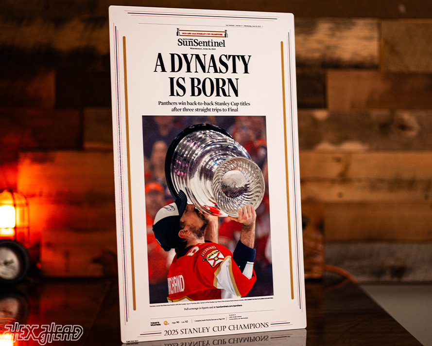 Sun Sentinel Florida Panthers 2025 STANLEY CUP Front Page - JUNE 18, 2025