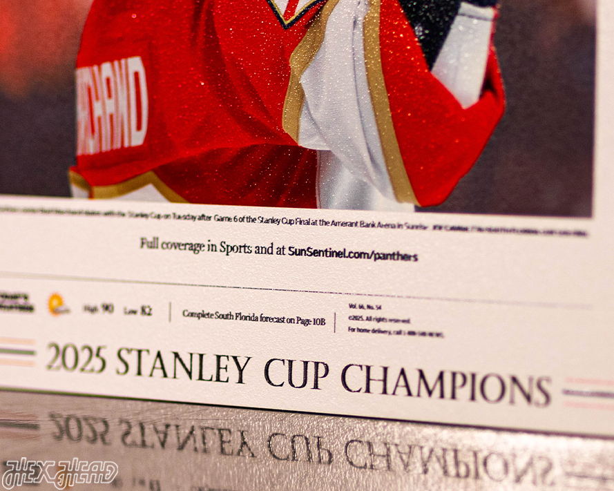 Sun Sentinel Florida Panthers 2025 STANLEY CUP Front Page - JUNE 18, 2025