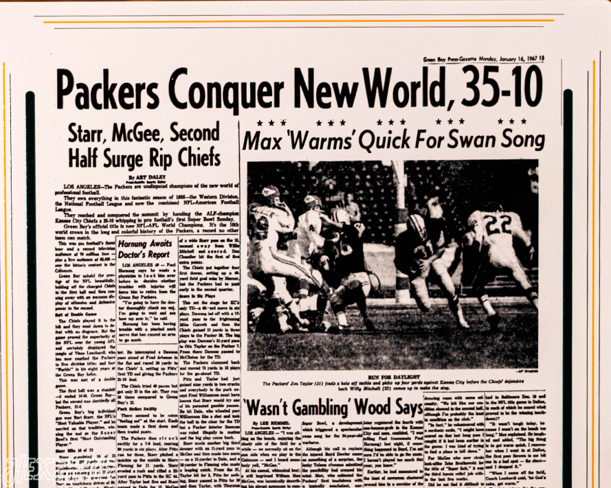 Green Bay Press-Gazette Packers I SUPER BOWL Front Page - JAN 16, 1967