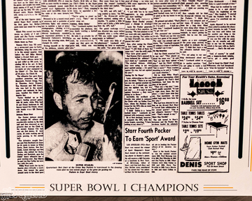 Green Bay Press-Gazette Packers I SUPER BOWL Front Page - JAN 16, 1967