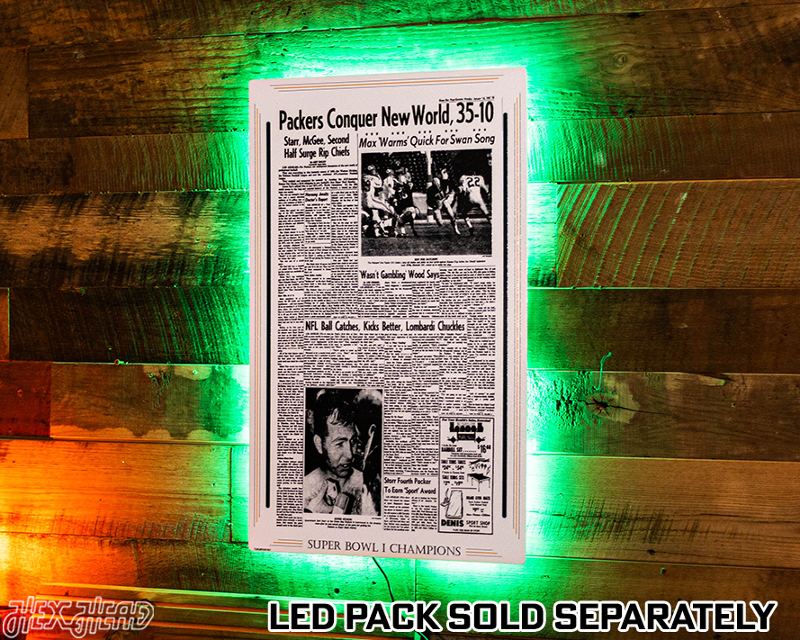 Green Bay Press-Gazette Packers I SUPER BOWL Front Page - JAN 16, 1967