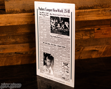 Green Bay Press-Gazette Packers I SUPER BOWL Front Page - JAN 16, 1967