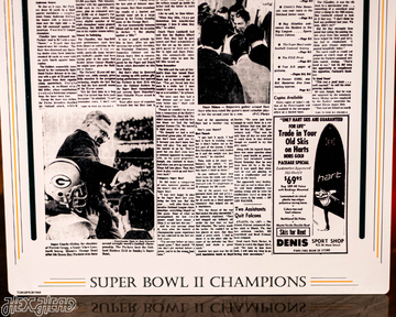 Green Bay Press-Gazette Packers II SUPER BOWL Front Page - JAN 16, 1968