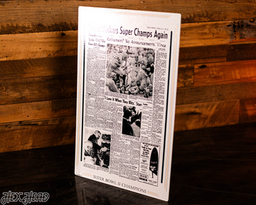 Green Bay Press-Gazette Packers II SUPER BOWL Front Page - JAN 16, 1968