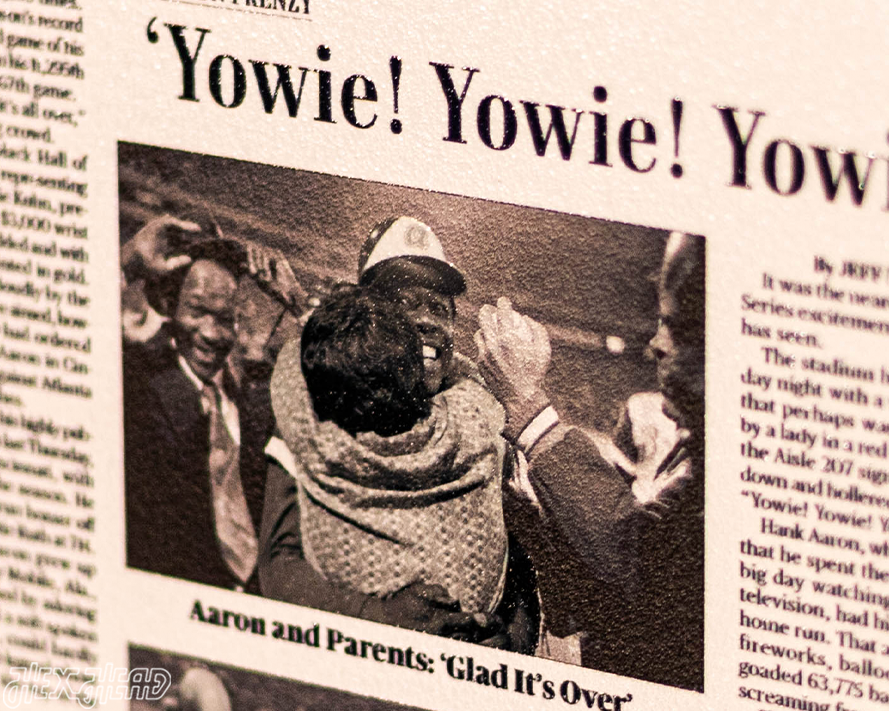 Atlanta Journal Constitution Hank Aaron Front Page - APRIL 9, 1974