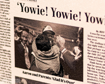 Atlanta Journal Constitution Hank Aaron Front Page - APRIL 9, 1974