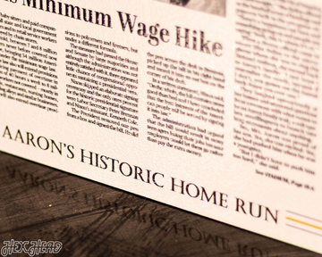 Atlanta Journal Constitution Hank Aaron Front Page - APRIL 9, 1974