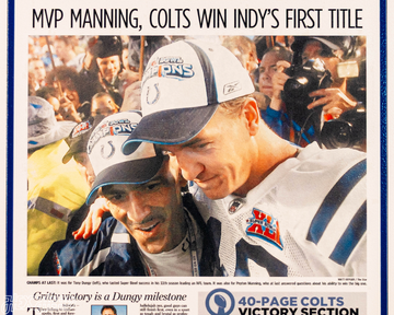 The Indianapolis Star Colts XLI SUPER BOWL Front Page - FEB 5, 2007