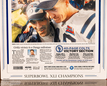 The Indianapolis Star Colts XLI SUPER BOWL Front Page - FEB 5, 2007