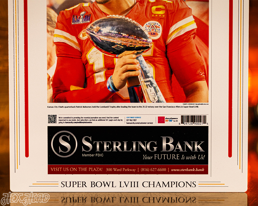 Kansas City Star Chiefs LVIII SUPER BOWL Front Page - FEB 13, 2024