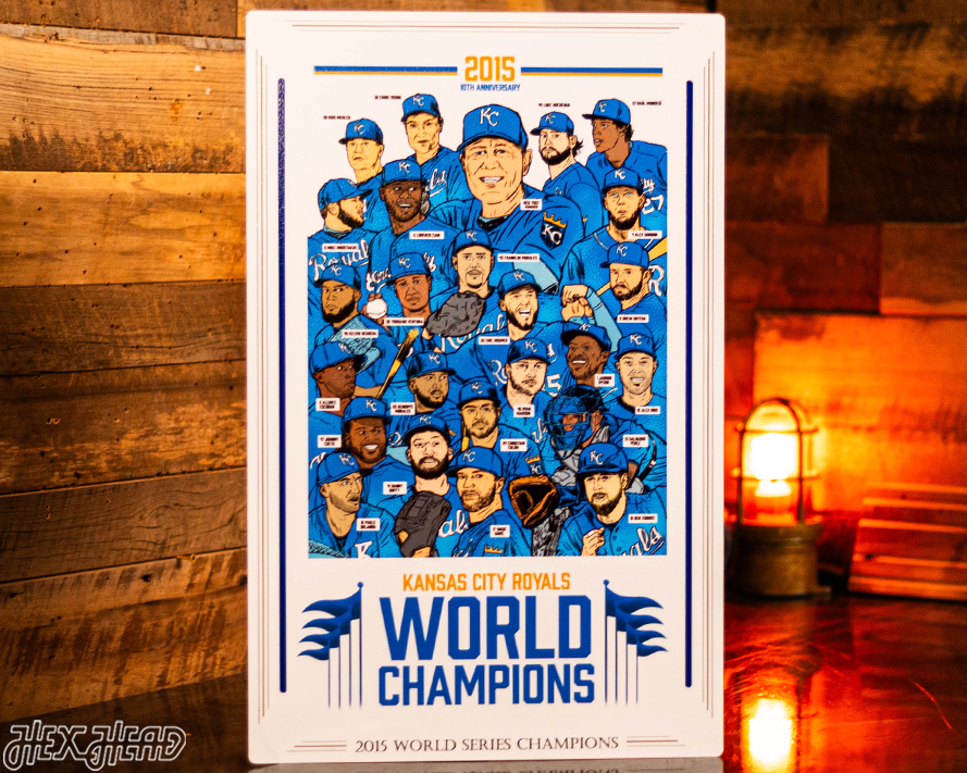 Kansas City Royals 2015 10TH Anniversary WORLD SERIES Front Page