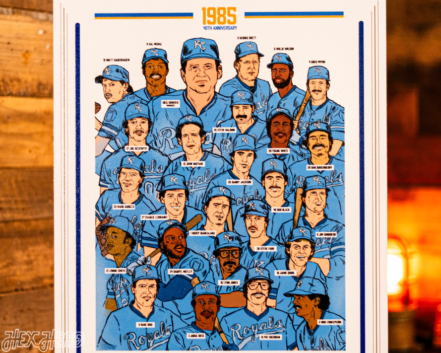Kansas City Royals 1985 40TH Anniversary WORLD SERIES Front Page