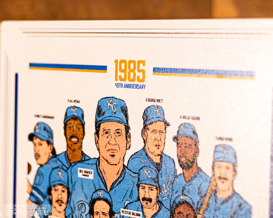 Kansas City Royals 1985 40TH Anniversary WORLD SERIES Front Page