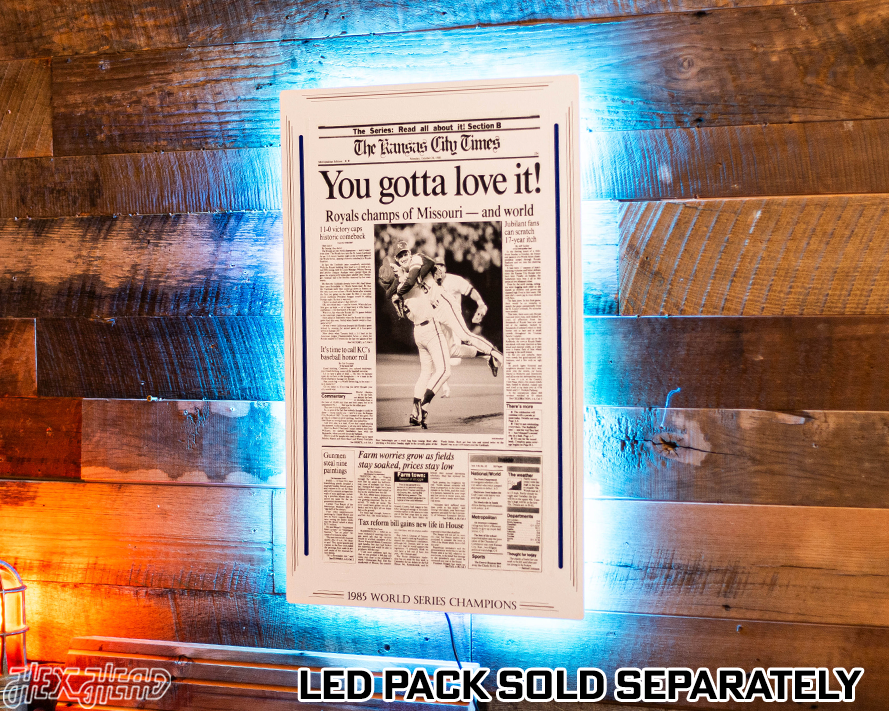 Kansas City Star Royals 1985 WORLD SERIES Front Page - OCT 28, 1985