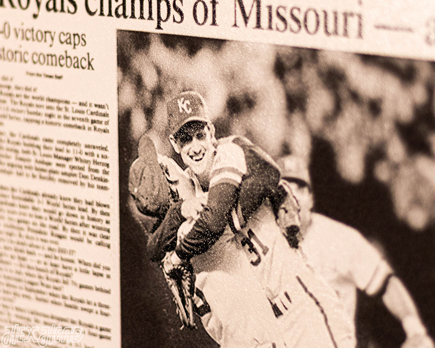 Kansas City Star Royals 1985 WORLD SERIES Front Page - OCT 28, 1985