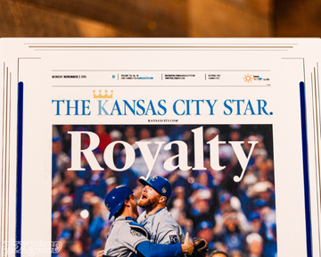 Kansas City Star Royals 2015 WORLD SERIES Front Page - NOV 2, 2015