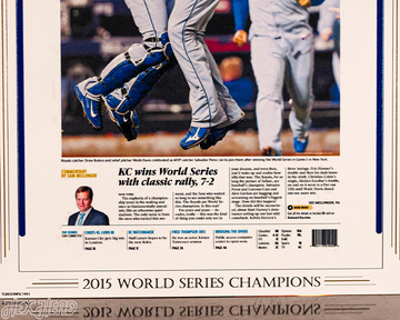 Kansas City Star Royals 2015 WORLD SERIES Front Page - NOV 2, 2015
