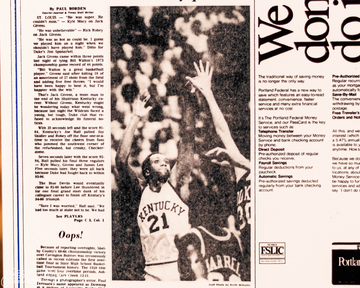 The Courier-Journal Kentucky Wildcats 1978 Basketball National Champions Front Page - MAR 28, 1978