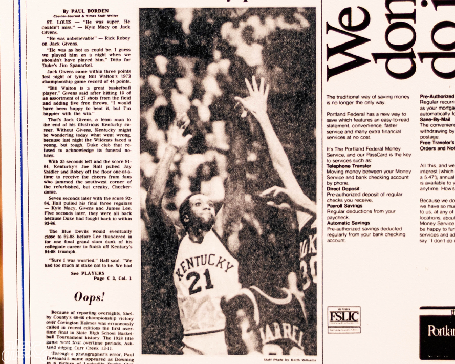 The Courier-Journal Kentucky Wildcats 1978 Basketball National Champions Front Page - MAR 28, 1978
