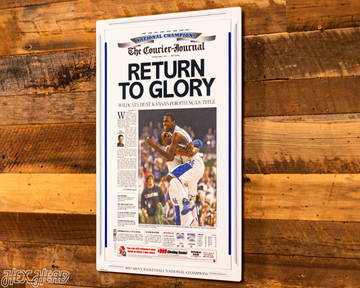 The Courier-Journal Kentucky Wildcats 2012 Basketball National Champions Front Page - APRIL 3, 2012