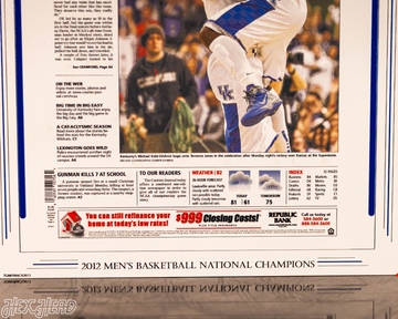 The Courier-Journal Kentucky Wildcats 2012 Basketball National Champions Front Page - APRIL 3, 2012