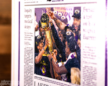 Los Angeles Times Lakers Tribute To Kobe Front Page - OCT 12, 2020