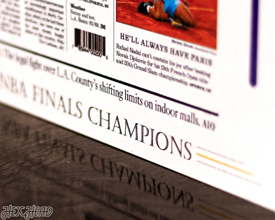 Los Angeles Times Lakers Tribute To Kobe Front Page - OCT 12, 2020