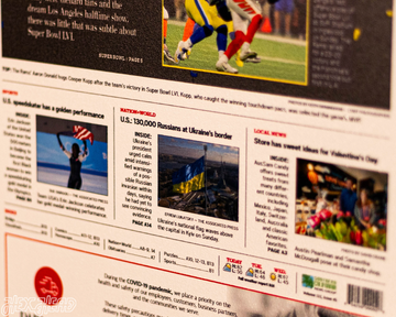 Daily News Los Angeles Rams LVI SUPER BOWL Front Page - FEB 14, 2022