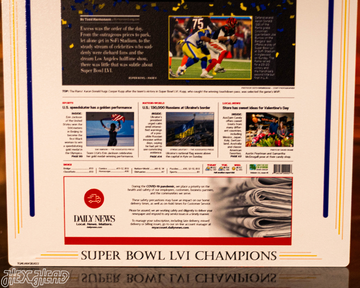 Daily News Los Angeles Rams LVI SUPER BOWL Front Page - FEB 14, 2022