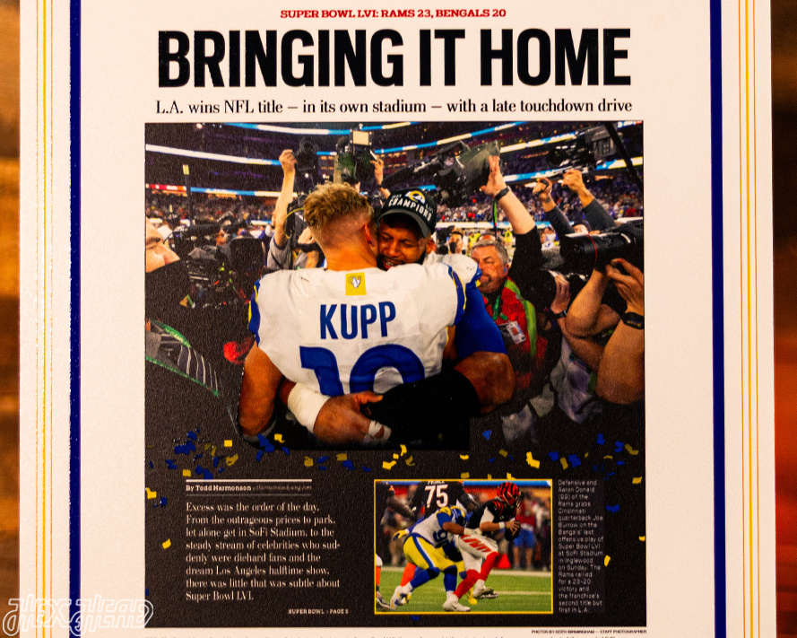 Daily News Los Angeles Rams LVI SUPER BOWL Front Page - FEB 14, 2022