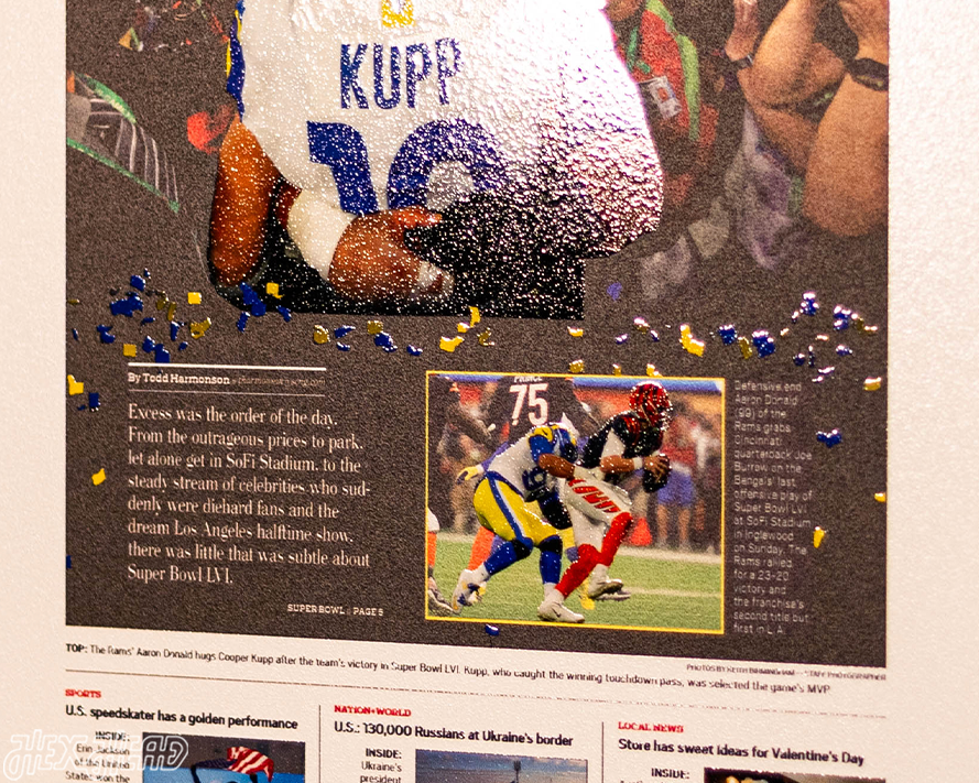 Daily News Los Angeles Rams LVI SUPER BOWL Front Page - FEB 14, 2022