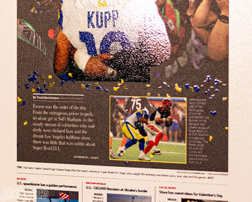 Daily News Los Angeles Rams LVI SUPER BOWL Front Page - FEB 14, 2022