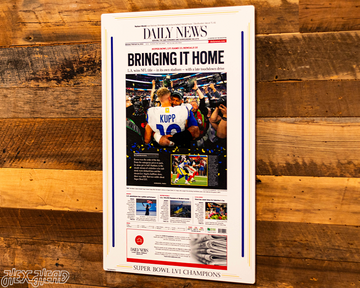 Daily News Los Angeles Rams LVI SUPER BOWL Front Page - FEB 14, 2022