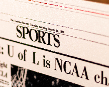 The Courier-Journal Louisville Cardinals 1980 Basketball National Champions Front Page - MAR 25, 1980