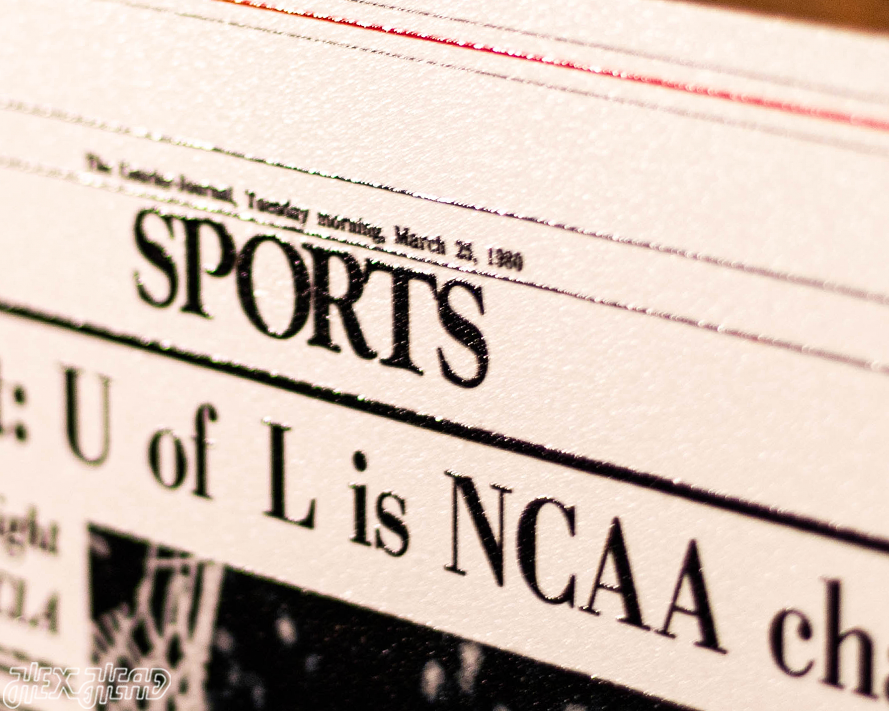 The Courier-Journal Louisville Cardinals 1980 Basketball National Champions Front Page - MAR 25, 1980