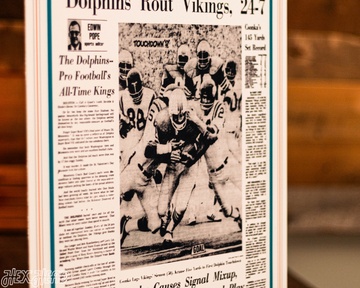 Miami Herald Dolphins 1974 SUPER BOWL Front Page - JAN 14, 1974