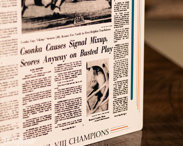 Miami Herald Dolphins 1974 SUPER BOWL Front Page - JAN 14, 1974