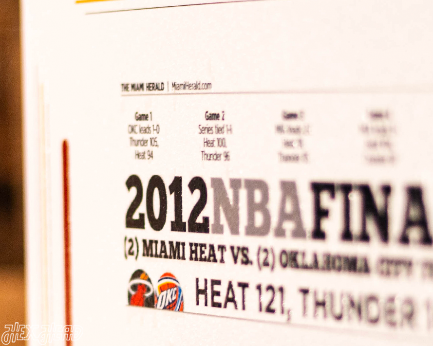 Miami Herald Heat 2012 NBA FINALS Front Page - JUNE 22, 2012