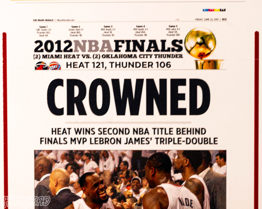 Miami Herald Heat 2012 NBA FINALS Front Page - JUNE 22, 2012