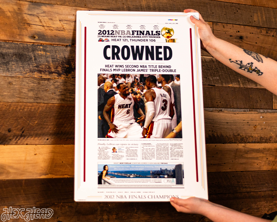 Miami Herald Heat 2012 NBA FINALS Front Page - JUNE 22, 2012