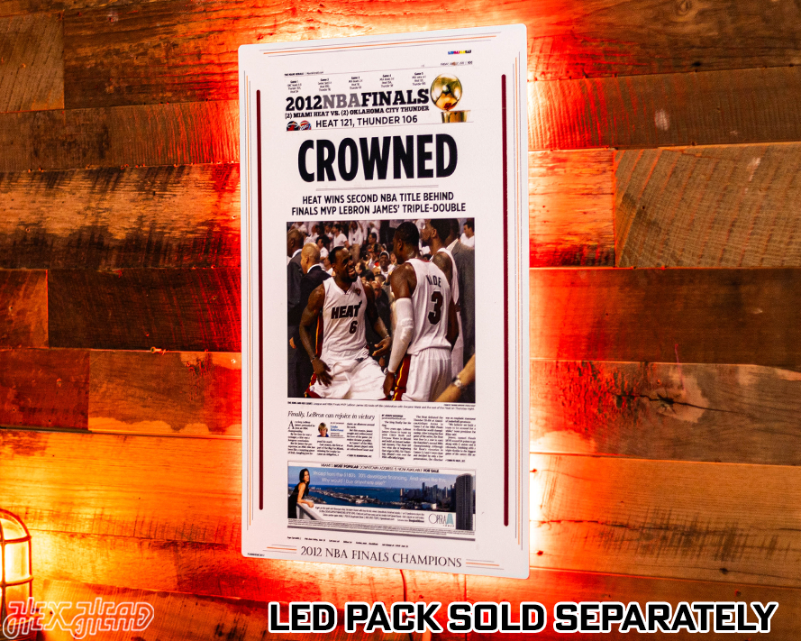 Miami Herald Heat 2012 NBA FINALS Front Page - JUNE 22, 2012