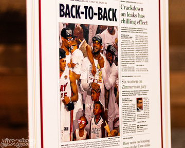 Miami Herald Heat 2013 NBA FINALS Front Page - JUNE 21, 2013