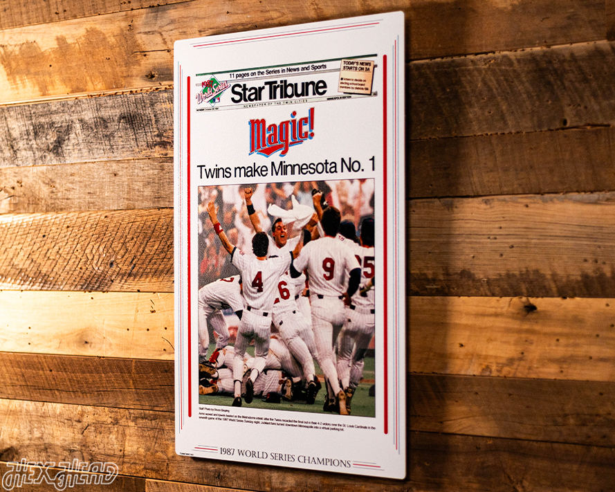 Star Tribune Minnesota Twins 1987 WORLD SERIES Front Page - OCT 26, 1987