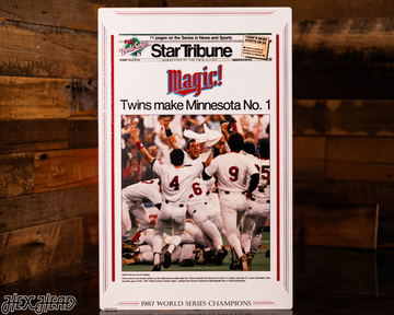 Star Tribune Minnesota Twins 1987 WORLD SERIES Front Page - OCT 26, 1987