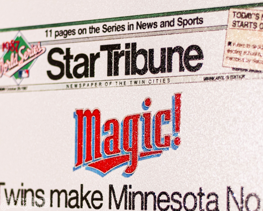 Star Tribune Minnesota Twins 1987 WORLD SERIES Front Page - OCT 26, 1987